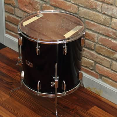 Yamaha 16" Tour Custom 8000 - solid black floor tom 16"x16 image 5