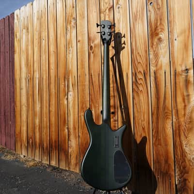 Spector NS Dimension 4 Multi Scale Haunted Moss Matte Left Handed 4-String Bass Guitar w/ Gig Bag (NOS) image 3