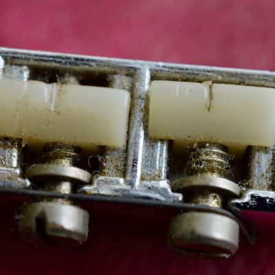 Vintage Gibson 1960's ABR-1 Chrome Bridge Patent Number Nylon Saddles ES-335 SG Standard image 9