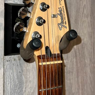 Nice 2003 Fender Stratocaster Gloss Black Rosewood Fretboard, Fresh Pro Setup and New Fender Gig Bag ! image 5