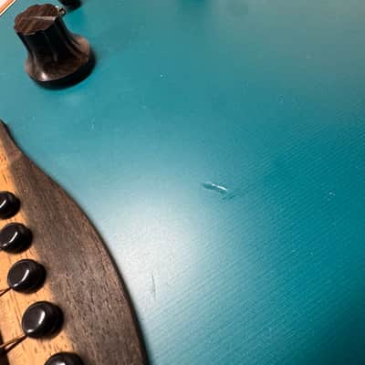 Fender American Acoustasonic Jazzmaster Guitar with Gig Bag 2021 - Ocean Turquoise / Ebony fingerboard image 20