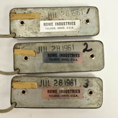 Original 1961 Harmony Rocket Wiring Harness & DeArmond S Style Gold Foil Pickups image 4