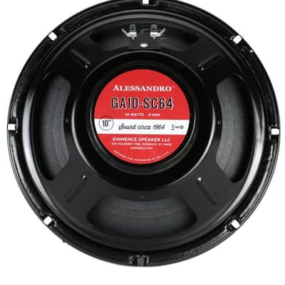 Eminence GA10-SC64 Alesandro Signature 10-inch 20-watt Replacement Guitar Amp Speaker - 8 ohm image 2
