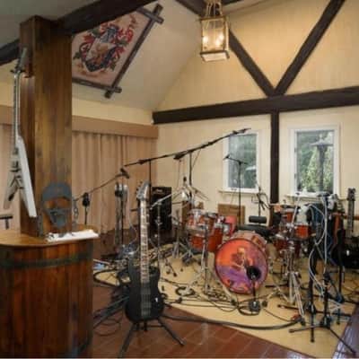 Dave Mustaine's personal Dean Recording Studio Acoustic Guitar Martin D45 Cutaway MEGADETH Artist Signed owned by DAVE MUSTAINE with custom USA tour soft case image 2