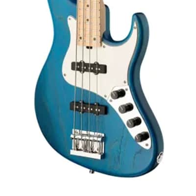 Sadowsky MetroLine 24-Fret Vintage J/J Bass-Swamp Ash Body-4 String-Ocean Blue Transparent Satin image 4