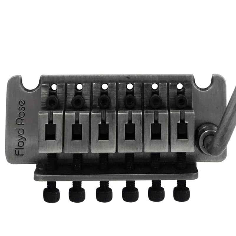Authentic Floyd Rose Non-Fine Tuner Tremolo System - Antique Silver image 1