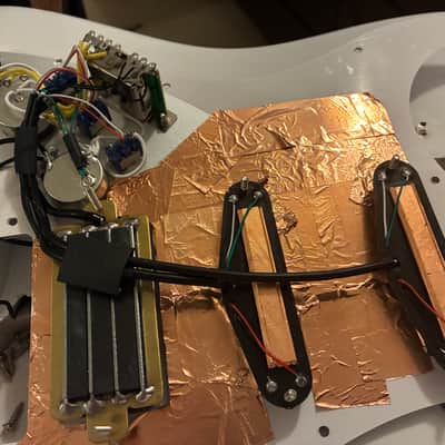 Partscaster  Stratocaster HSS Loaded Body Hotrail Coil Split Artec image 3