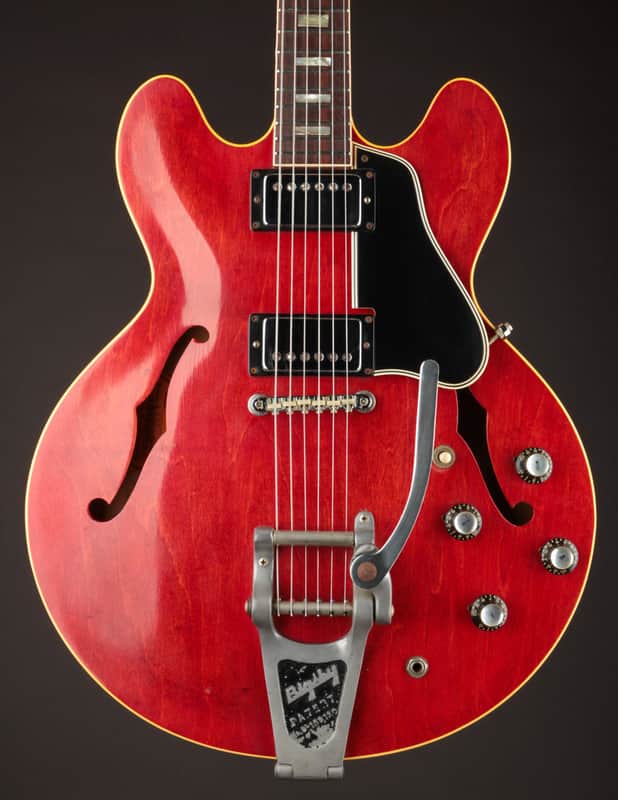 1966 Gibson ES-335TDC Cherry w/ Bigsby image 1