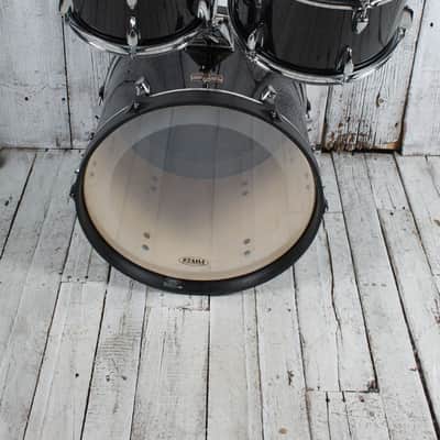 Tama Imperialstar IE58C 5 Piece Drum Set w Snare & Meinl Cymbals Hairline Black image 8
