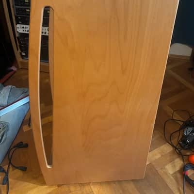 Holz Rack 20HE auf Rollen mit schräger Rackschiene image 4