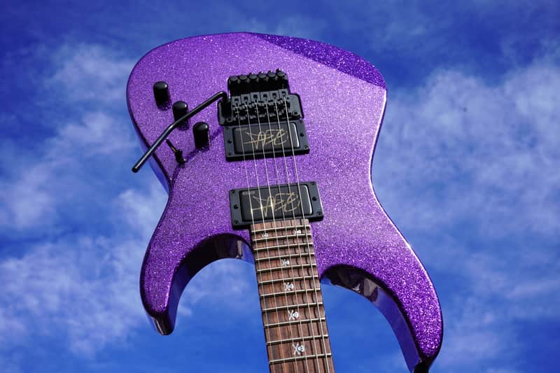 ESP Custom Shop KH-2 Neck Thru Purple Sparkle Kirk Hammett 6-String Electric Guitar w/ Case image 1