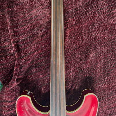 Yamaha SA-70 Short Scale Bass Guitar - Fretless - Semi Acoustic - Jumbo Hard Case - 1969 image 20
