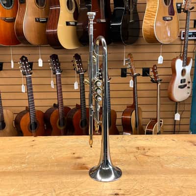 King Tempo Silver Trumpet w/Case image 2