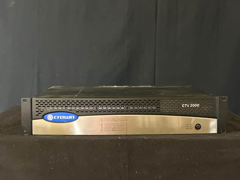 Crown CTs 2000 2-Channel Power Amp 2000s - Black and Silver image 1