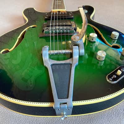 TEISCO 'EMPERADOR' VINTAGE '335' MIJ 1960s GREEN ***CLEARANCE*** image 7