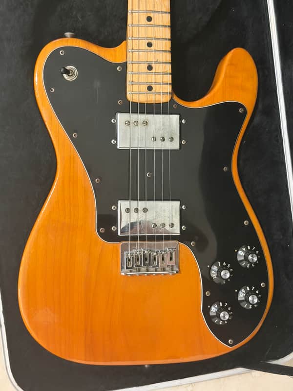 1974 Fender Telecaster Deluxe Walnut (Mocha) - Original Wide-Range Humbuckers - 8lb 3oz - Good