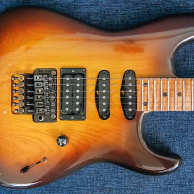 Music Works Super Strat - Jim Foote late 80-s Sunburst image 3