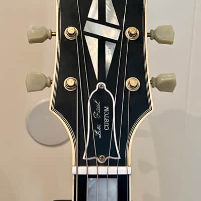 Gibson Custom Shop 2-Pickup '57 Les Paul Custom Black Beauty Reissue Ebony VOS image 3