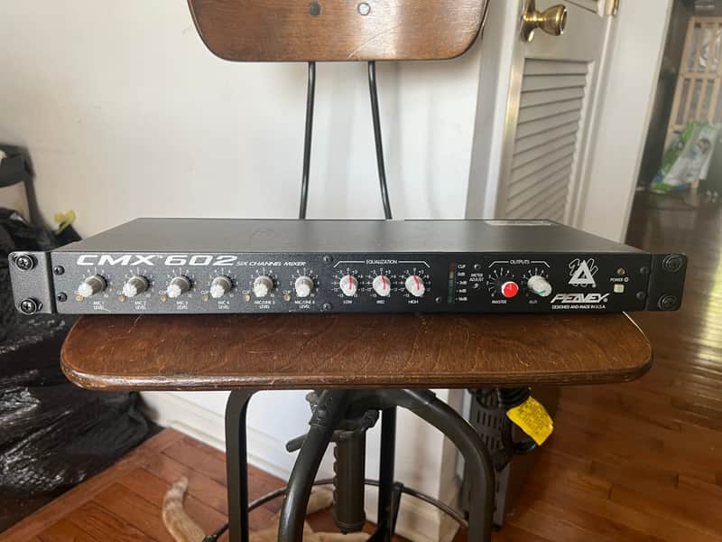 Peavey CMX 602 six channel audio mixer with rack mount bolts and washers. image 1
