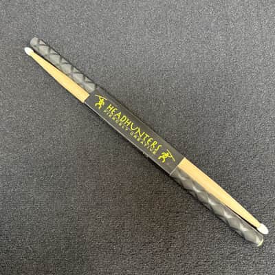 Headhunters 5B Nylon Tip Hickory Drumsticks with BX Grip image 1