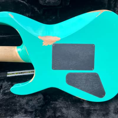 Jackson Custom Shop Music Zoo Exclusive SL2V Aged Nitro Sea Foam Green image 15