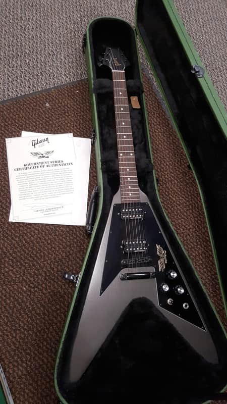 Gibson Government Series Flying V Gunmetal Grey image 3