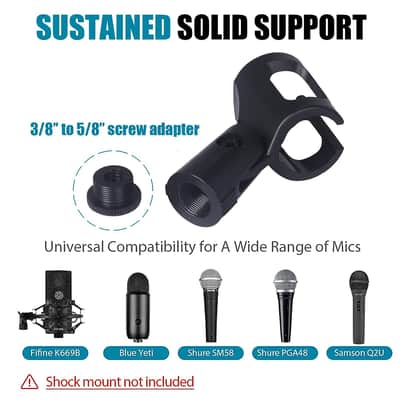 Microphone Stand - Tripod Boom Mic Stand With Carrying Bag And Screw Adapter (Tripod) image 6