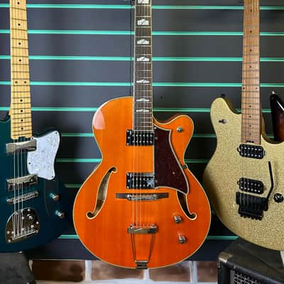 Peerless Electra Orange 2007 Hollow Body Electric Guitar image 2