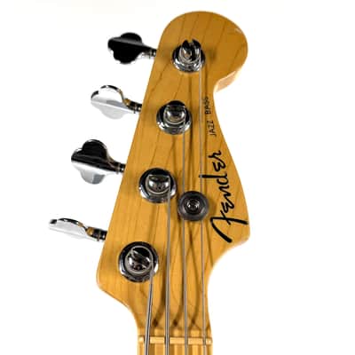 Used Fender American Deluxe Jazz Bass Maple Neck Tobacco 3-Tone Sunburst image 3