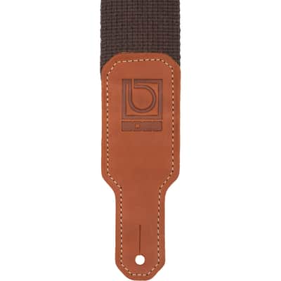 BOSS BSC-20-BRN 2" Cotton Adjustable Guitar Bass Strap Brown image 2