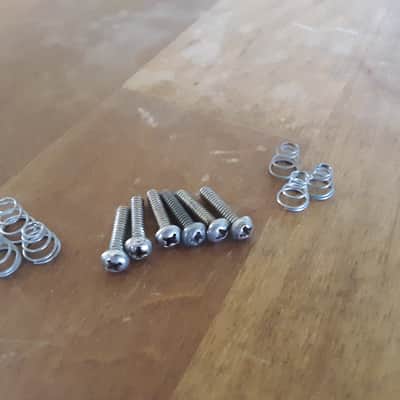 Vintage 1960s 1970s set Fender guitar pickup screws springs Stratocaster Mustang image 1