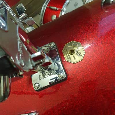 Drum Kit Acoustic Gretsch USA Drop G, Red Sparkle USED! RKGRC221222 image 4