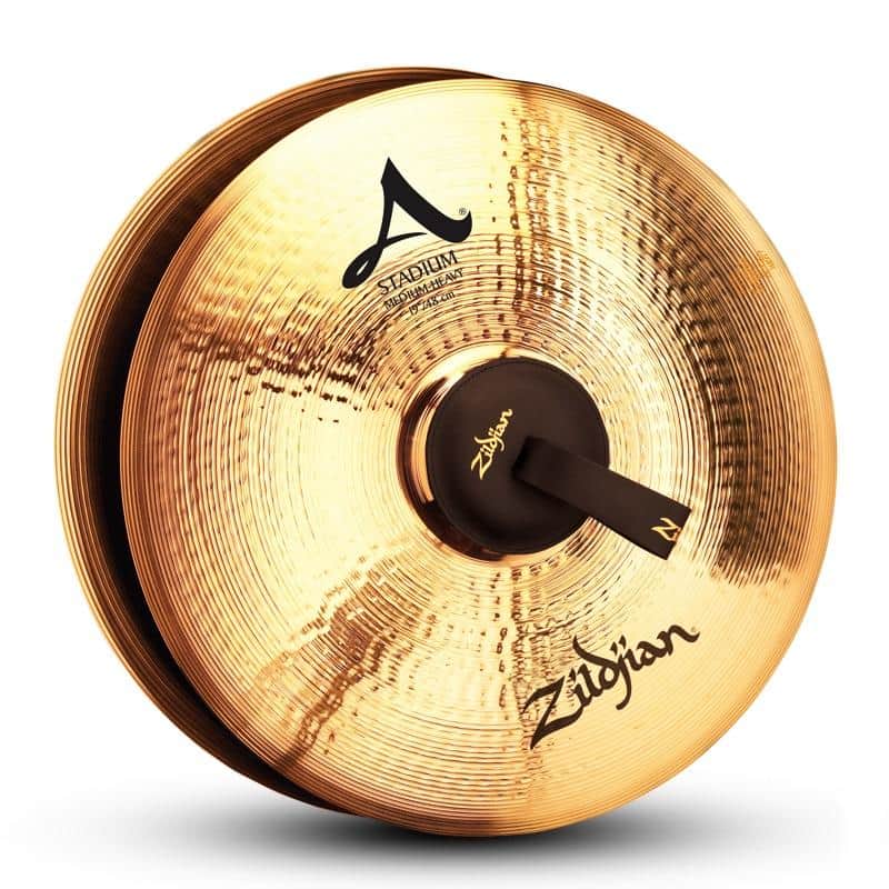 Zildjian 19" A Stadium Medium Heavy Marching Cymbals (Pair) image 1