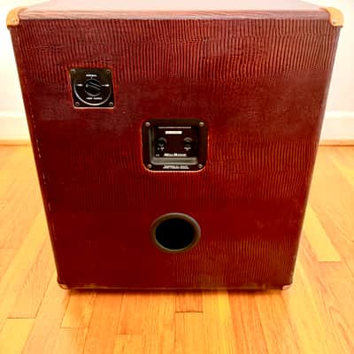 Mesa Walkabout Scout 15” Combo Amp with Matching Extension Cabinet In Rare Wine Red Lizard Tolex image 10