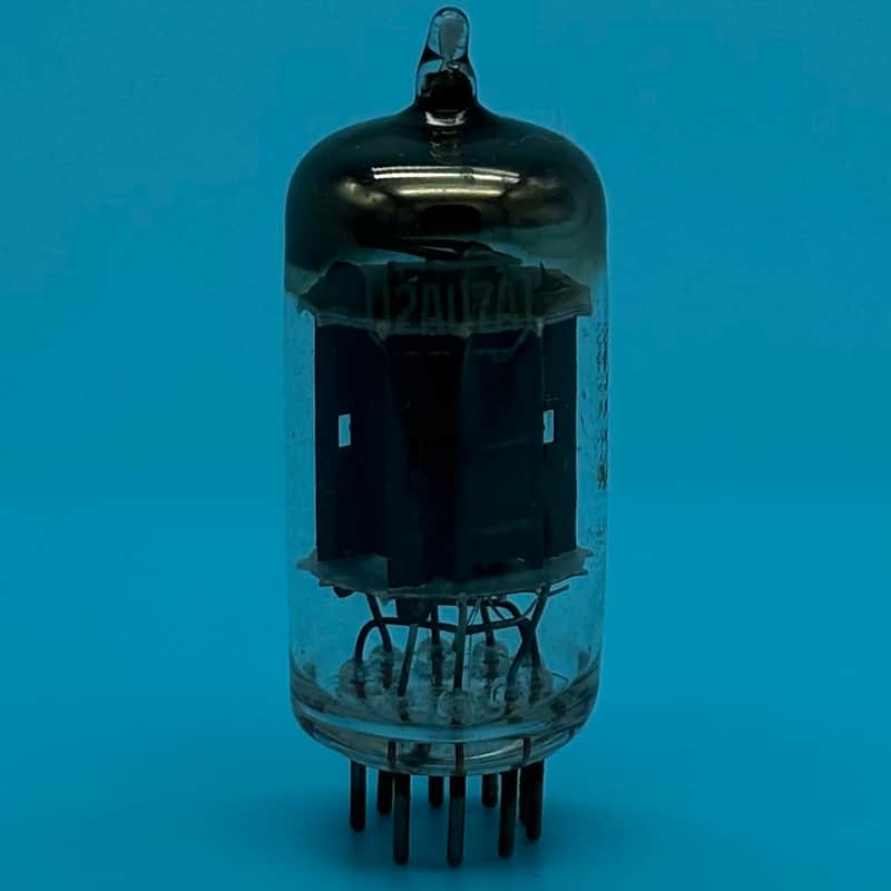 1960s RCA 12AU7A ECC82 Vintage Long Gray Plate D Getter Preamp Tube! T334 image 1