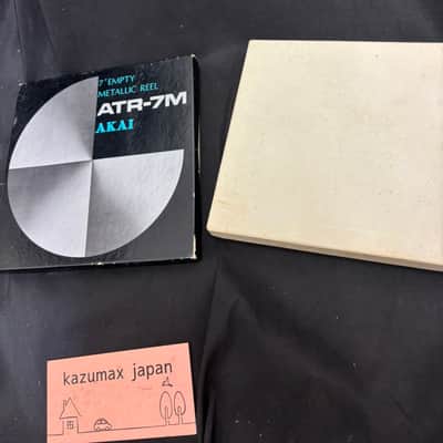 AKAI ATR-7M 7 Inch Open Reel Audio Tape Metal Reels 2 Boxed Set Tested image 2