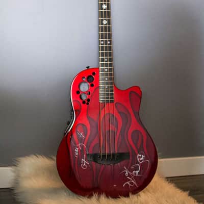 Ovation Nikki Sixx Signature Edition - Autographed! 2007 Red Flames image 4