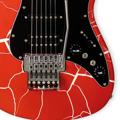 Tagima JA-1 MODERN Red White Cracked w/Case image 4