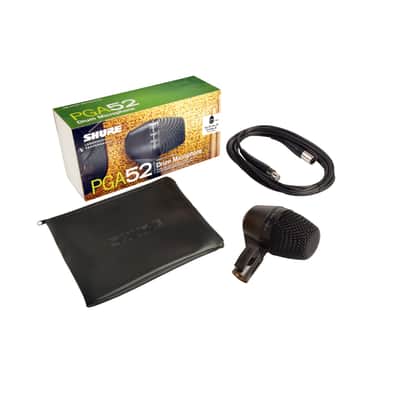 Shure PGA52-XLR Cardioid Dynamic Kick Drum Microphone - Mint, Open Box image 2