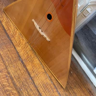 USSR Balalaika 1980s (uke ukulele oud banjo dulcimer domra russia russian made small acoustic guitar like instrument) image 2