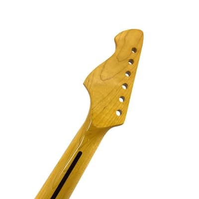 Electric Guitar Neck Replacement Maple Neck with Rosewood Fingerboard, Black Binding image 4
