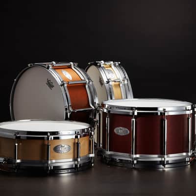 Pearl FREE FLOATING 14"X6.5 MAPLE/MAHOGANY SNARE DRUM image 2