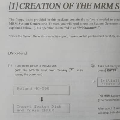 Owner's Manual for Roland Standard MIDI File Converter System Generator MRM-500MRM-500 1990 image 5