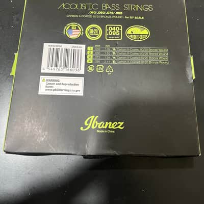 Ibanez Acoustic Bass Strings New in Box Carbon X Coated Black Strings 2025 - Black image 2