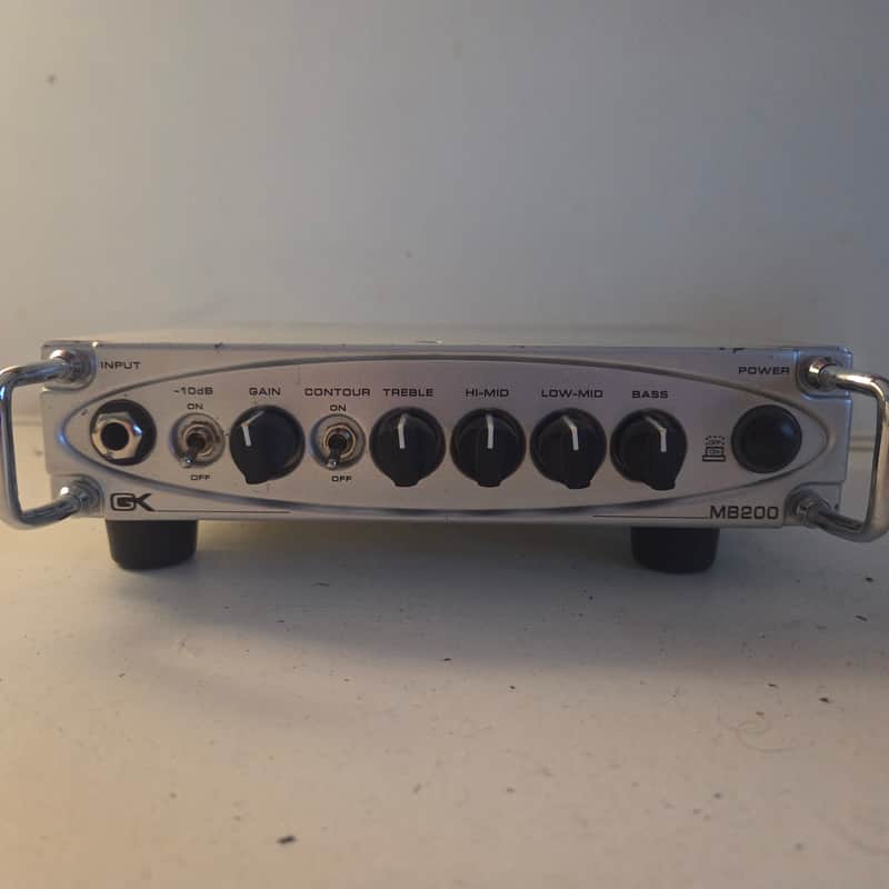 2010s Gallien-Krueger MB200 200W Bass Head Silver