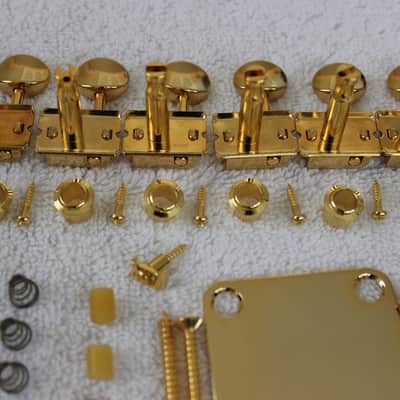 Fender/Gotoh Telecaster Gold Full Hardware Set w/ Tuners - GTC202 6-saddle Bridge Tele TB-0030-002 image 3