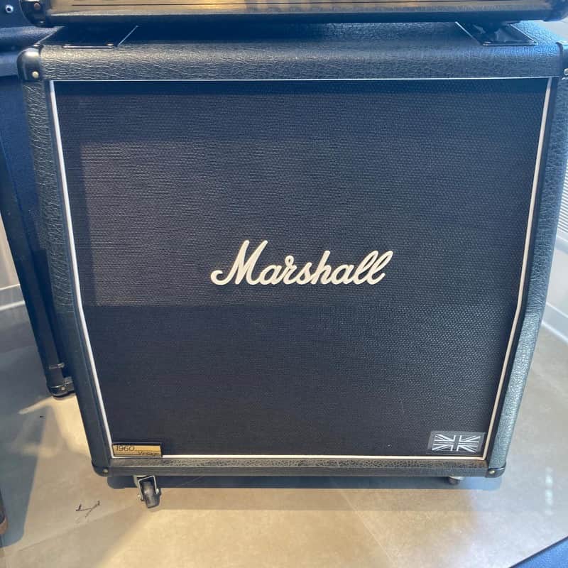 Marshall 1960AV Vintage 280-Watt 4x12" Angled Guitar Speaker Cabinet 1990 - Present - Black image 1