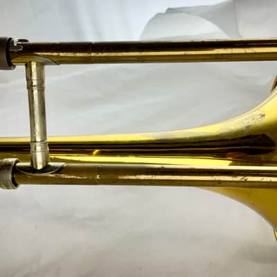 King 606 Student Model Tenor Trombone - Clear-Lacquered Brass image 6