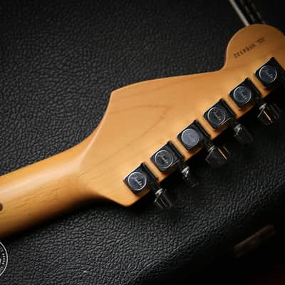 1995 Fender American Stratocaster Matching Headstock Burgundy Mist image 17