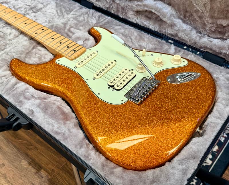 🔥MINT🔥 Fender FSR Stratocaster HSS Sunfire Orange Flake 2010 MIM Limited~ Case